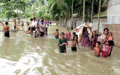 স্বাস্থ্য ঝুঁকিতে লক্ষ্মীপুরের বন্যার্ত শিশুরা